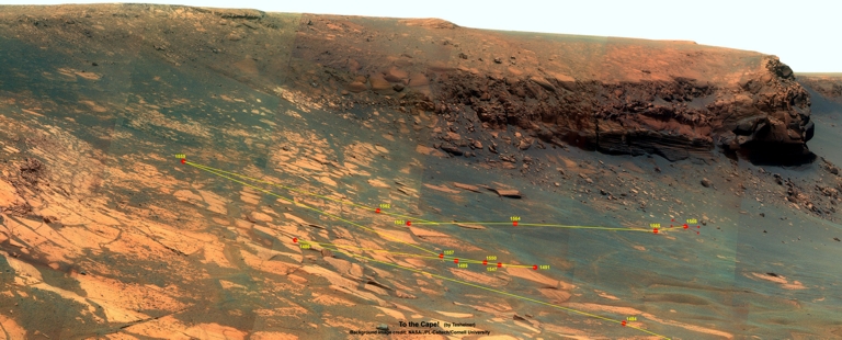 Cape Verde an Sol 1566 noch 10 m entfernt