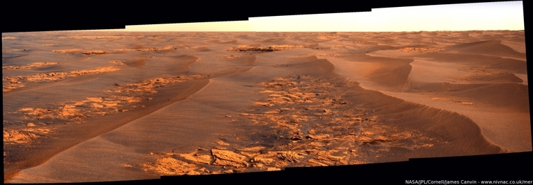 Blick nach Sden an Sol 1707