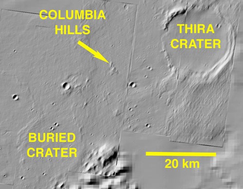 Columbia Berge und weitere Umgebung