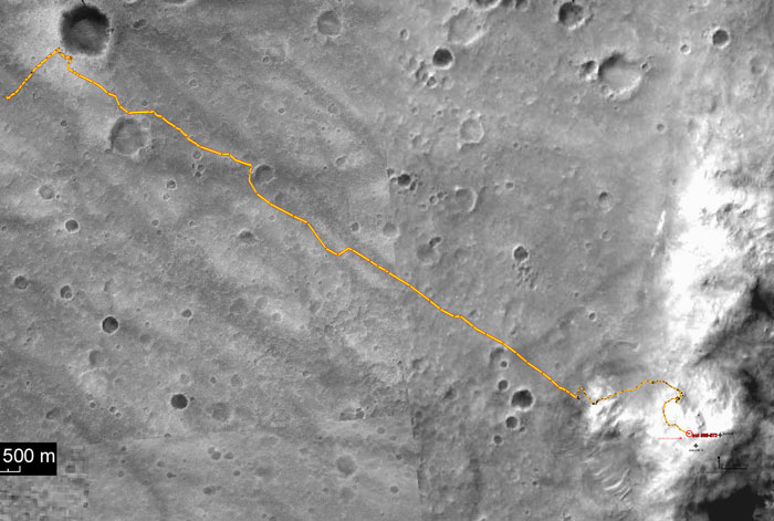 Gesamtstrecke Sol 572